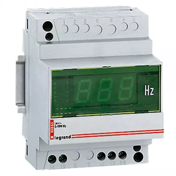 legrand-fr�quencem�tre digital modulaire affichage 3 digits mesure 10-100hz 230v~ 4 mod (004664)