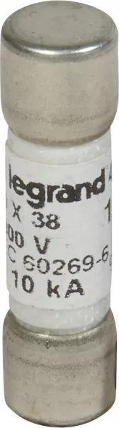 legrand-fusible cylindrique 1000v= 10x38mm gpv pour application photovolta�que - 12a (414628)
