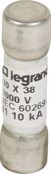 legrand-fusible cylindrique 1000v= 10x38mm gpv pour application photovolta�que - 15a (414629)