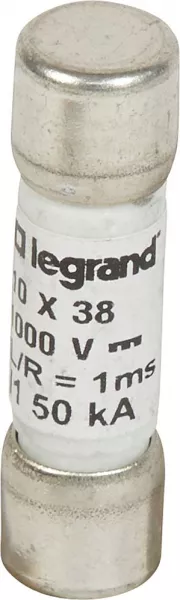 legrand-fusible cylindrique 1000v= 10x38mm gpv pour application photovolta�que - 8a (414626)