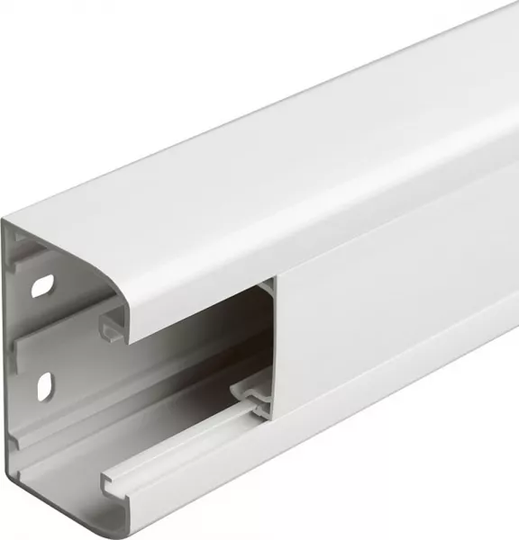 legrand-goulotte 1 compartiment � clippage direct mosaic 50x80mm de longueur 2m - blanc (075601)