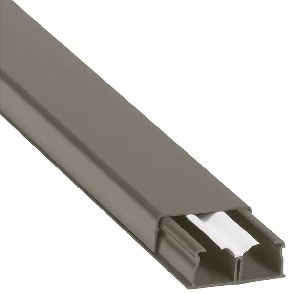 legrand-guide-c�bles marron 40x16mm grande capacit� 2 compartiments - longueur 2,1m (030081)
