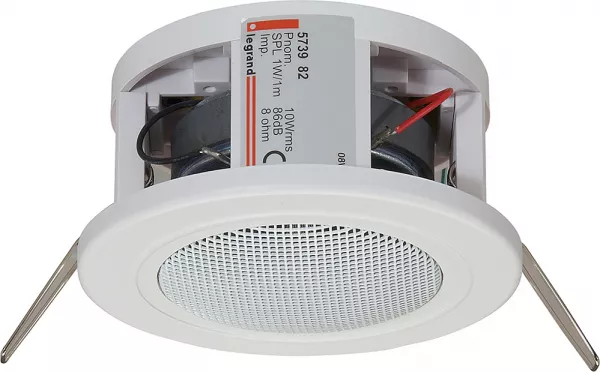legrand-haut-parleur spot pour faux plafond 20w - blanc (573982)