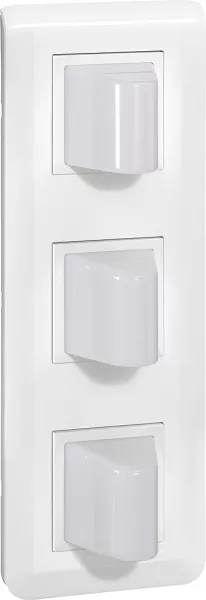 legrand-hublot de couloir appel/pr�sence mosaic 3 voyants led rouge/blanc/vert (076676l)