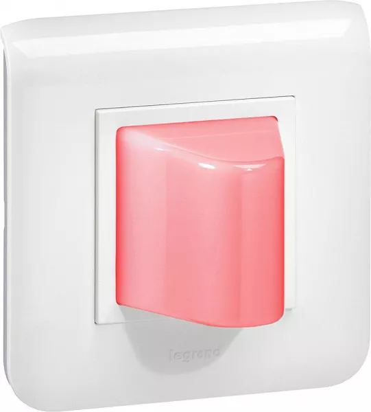 legrand-hublot de couloir appel seul prog mosaic - 1 voyant led rouge - complet blanc (076671)