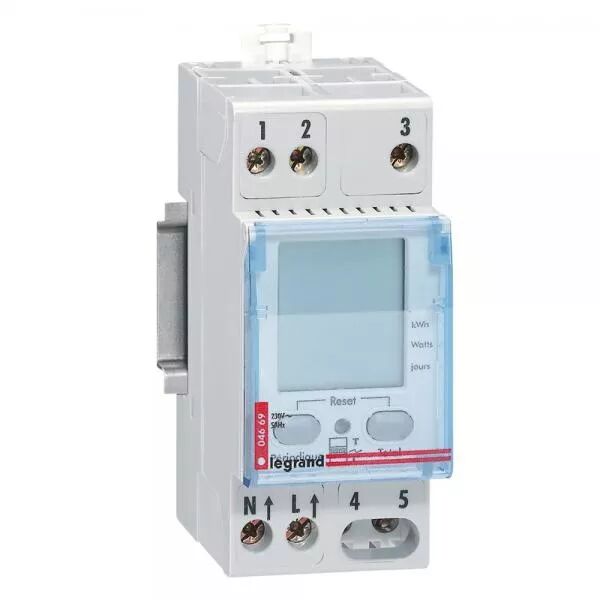 legrand-indicateur de consommation pour compteur monophas� 230 v - 2 modules din (004669)