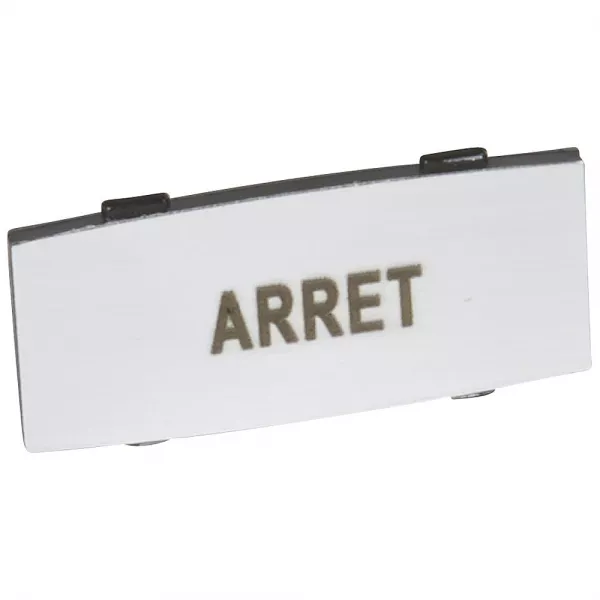 legrand-insert osmoz avec texte - alu - petit mod�le avec marquage arret (024334)
