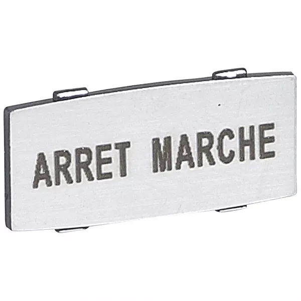 legrand-insert osmoz avec texte - alu - petit mod�le avec marquage arret-marche (024342)