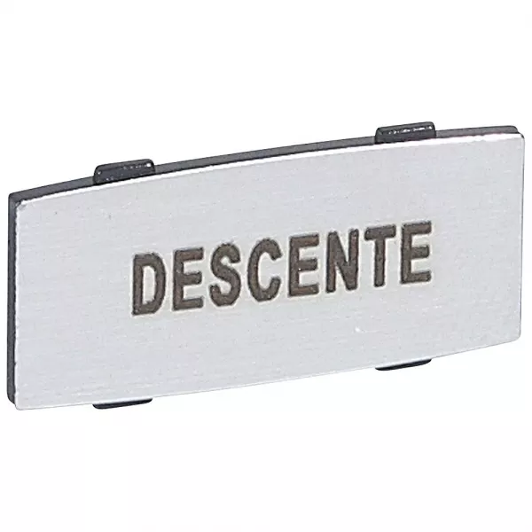 legrand-insert osmoz avec texte - alu - petit mod�le avec marquage descente (024337)