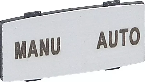 legrand-insert osmoz avec texte - alu - petit mod�le avec marquage manu-auto (024343)