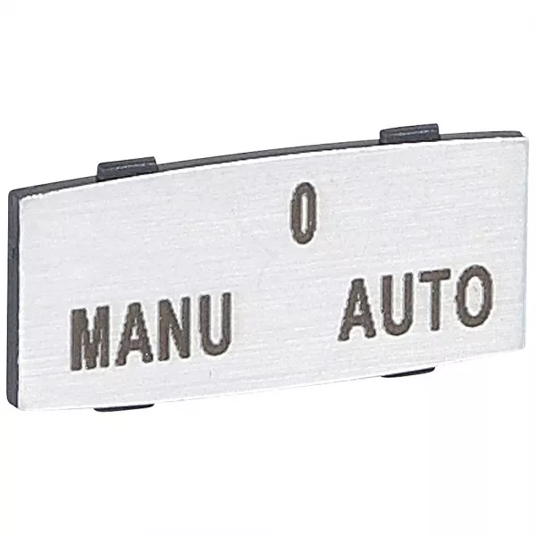 legrand-insert osmoz avec texte - alu - petit mod�le avec marquage manu-o-auto (024344)