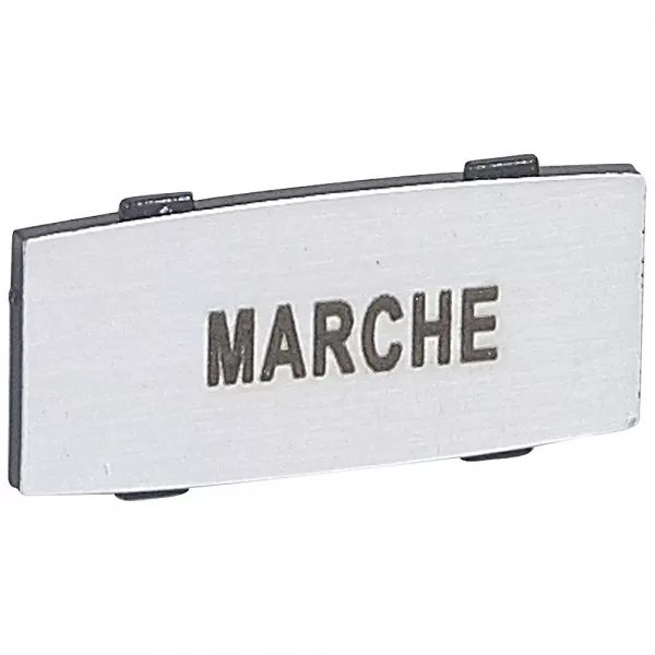 legrand-insert osmoz avec texte - alu - petit mod�le avec marquage marche (024333)