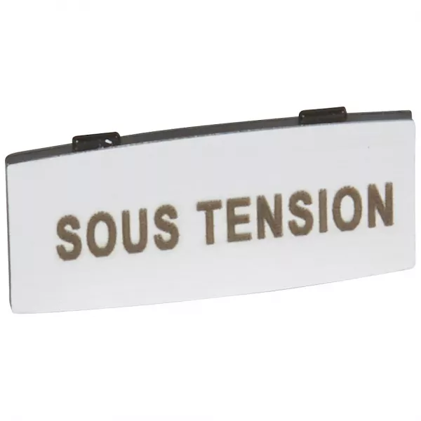 legrand-insert osmoz avec texte - alu - petit mod�le avec marquage sous tension (024339)