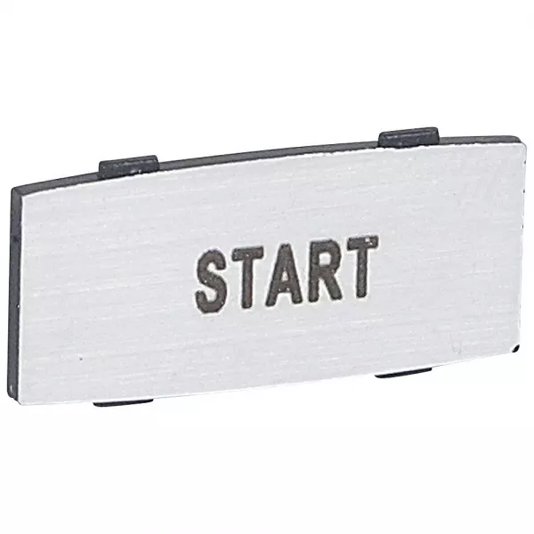legrand-insert osmoz avec texte - alu - petit mod�le avec marquage start (024351)