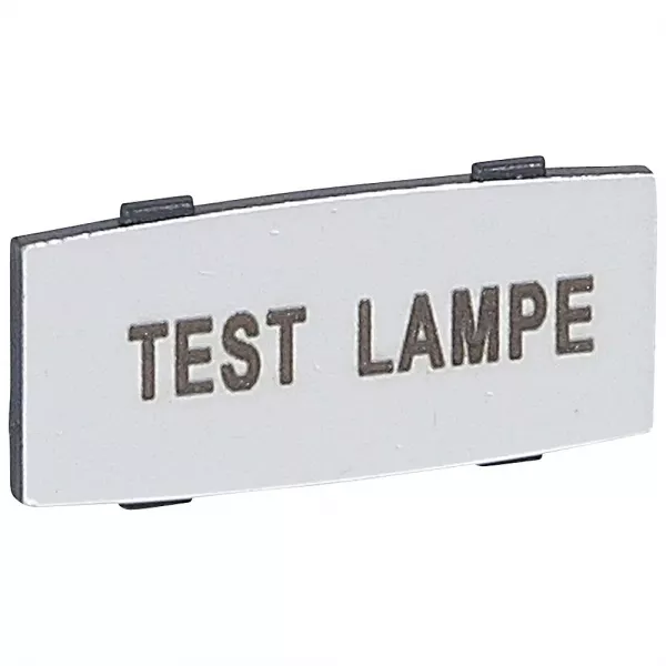 legrand-insert osmoz avec texte - alu - petit mod�le avec marquage test lampe (024345)