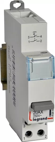legrand-inter poussoir modulaire simple fonction contact 2no - 1 module (412910)