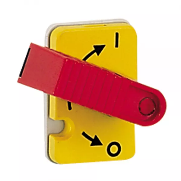 legrand-inter-sectionneur vistop 32a -3p + cde frontale et poign�e rouge -plastron jaune (022300)