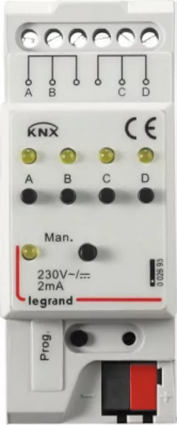 legrand-interface bus knx pour raccordement de contact binaire - 2 modules (002693)