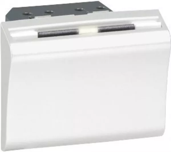 legrand-interrupteur � badge �conomiseur d\'�nergie 13,56mhz mosaic 2 modules - blanc (076728)