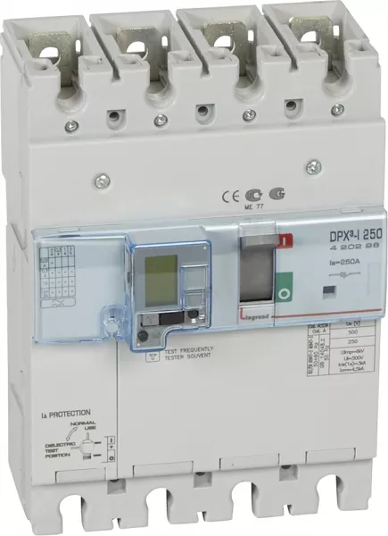 legrand-interrupteur � d�clenchement libre dpx�-i250 - 4p avec diff�rentiel - 250a (420298)