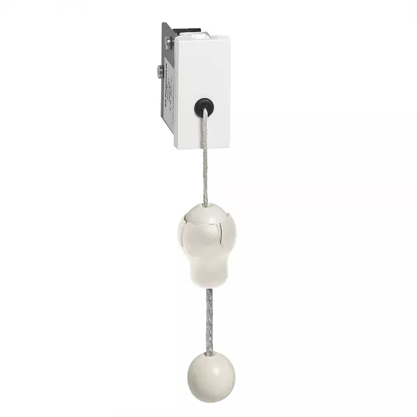 legrand-interrupteur � tirette mosaic - 1 module - blanc antimicrobien (076677)