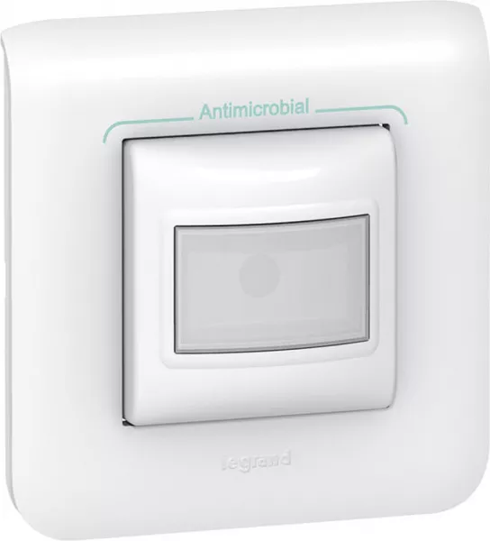 legrand-interrupteur automatique bus scs prog mosaic plaque livr�e - blanc antimicrobien (078490)