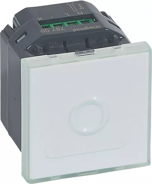 legrand-interrupteur avec neutre � commande tactile mosaic 2 modules blanc antimicrobien (078709)