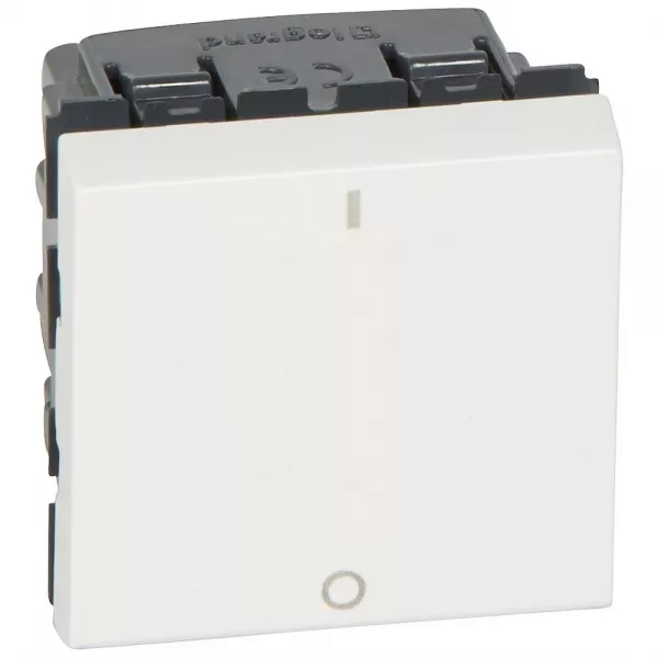 legrand-interrupteur bipolaire 16ax 250v~ prog mosaic 2 modules - blanc (077050)