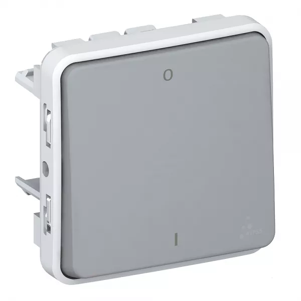 legrand-interrupteur bipolaire �tanche plexo composable ip55 10ax 250v - gris (069530)