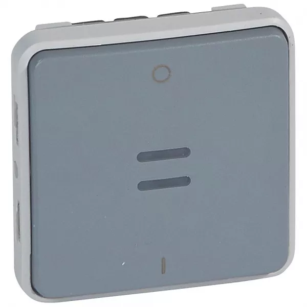 legrand-interrupteur bipolaire t�moin �tanche plexo composable ip55 10ax 250v - gris (069532)