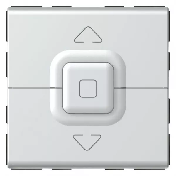 legrand-interrupteur de volets roulants 500w maximum mosaic 2 modules - alu (079226)