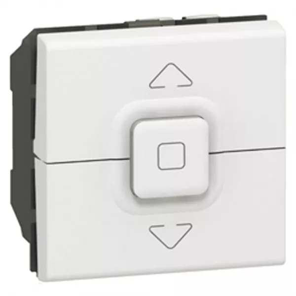 legrand-interrupteur de volets roulants 500w maximum mosaic 2 modules - blanc (077026)