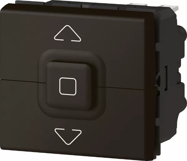legrand-interrupteur de volets roulants 500w maximum mosaic 2 modules - noir mat (079126l)