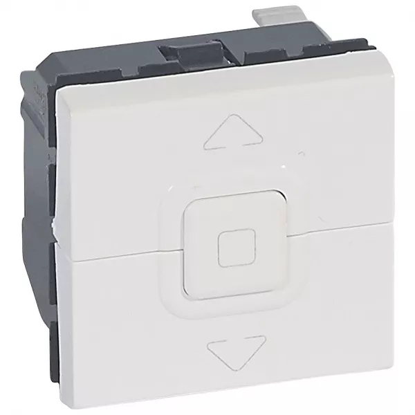 legrand-interrupteur de volets roulants 500w maximum mosaic 2modules blanc antimicrobien (078705)