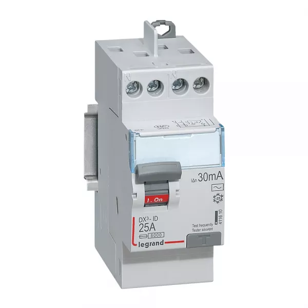 legrand-interrupteur diff�rentiel bipolaire - type ac 30ma arriv�e haut/d�part haut 25a (092829)