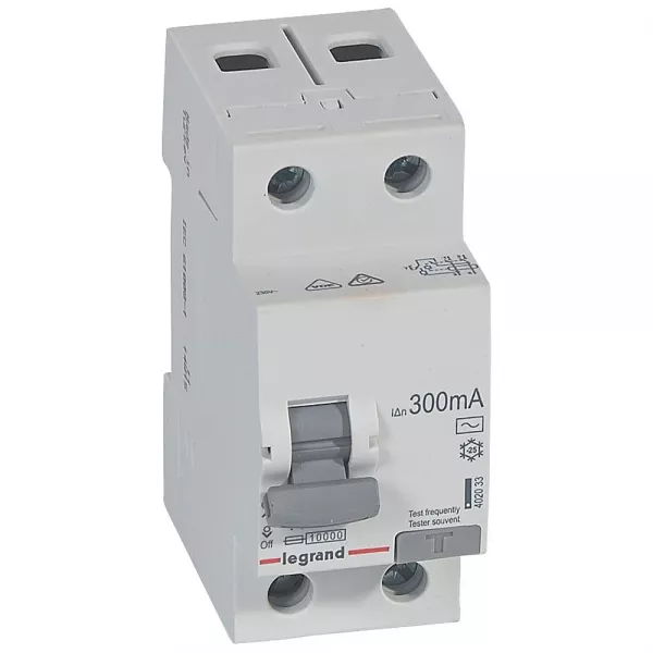legrand-interrupteur diff�rentiel rx 2p 230v~ 40a typeac 300ma - 2 modules (402033)