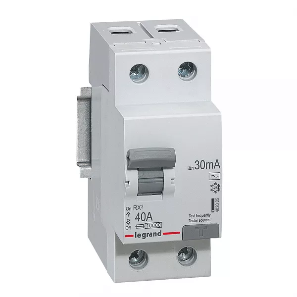 legrand-interrupteur diff�rentiel rx 2p 230v~ 40a typeac 30ma - 2 modules (402025)