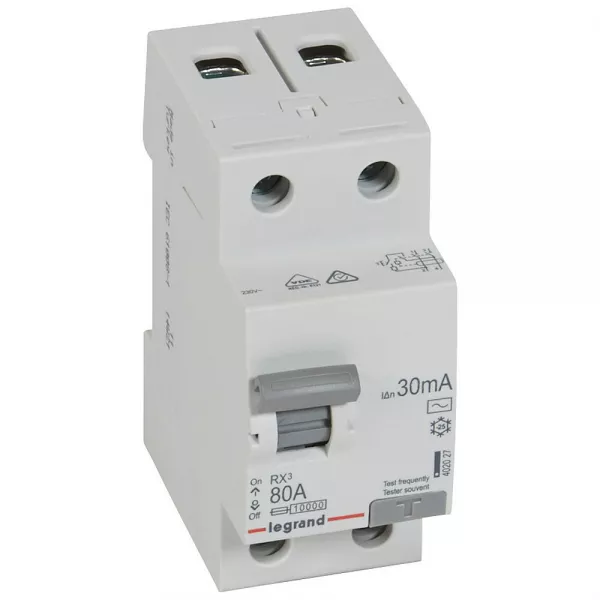 legrand-interrupteur diff�rentiel rx 2p 230v~ 80a typeac 30ma - 2 modules (402027)