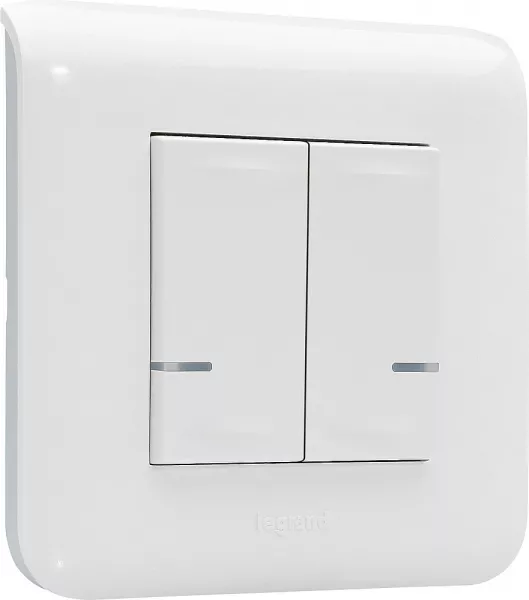 legrand-interrupteur filaire double connect� mosaic with netatmo 2x250w - blanc (077702l)