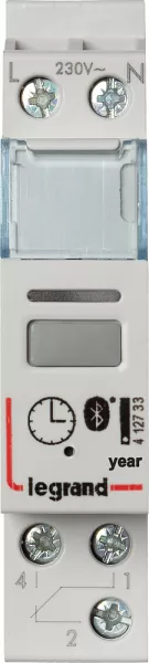 legrand-interrupteur horaire astro annuel bluetooth sans �cran 230v~ - 1 sortie 16a (412733)