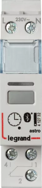legrand-interrupteur horaire astro hebdo bluetooth sans �cran 230v~ - 1 sortie 16a (412732)