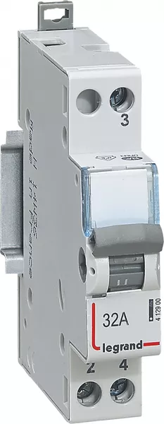 legrand-interrupteur-inverseur modulaire va-et-vient 250v~ - 1 module (412900)