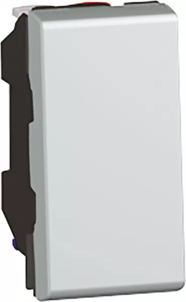 legrand-interrupteur ou va-et-vient 10ax 250v~ mosaic 1 module - alu (079201)