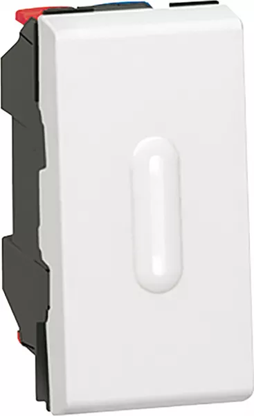 legrand-interrupteur ou va-et-vient � voyant 10ax 250v~ mosaic 1 module - blanc (077002)