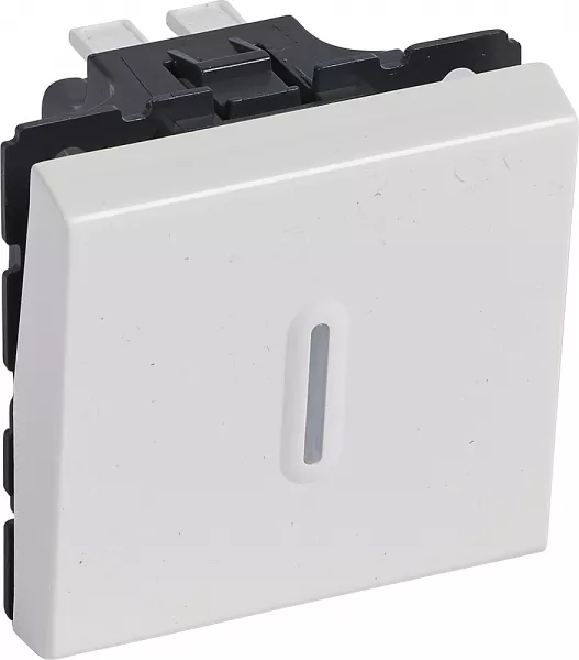 legrand-interrupteur ou va-et-vient � voyant 10ax 250v~ mosaic 2 modules - blanc (077012)