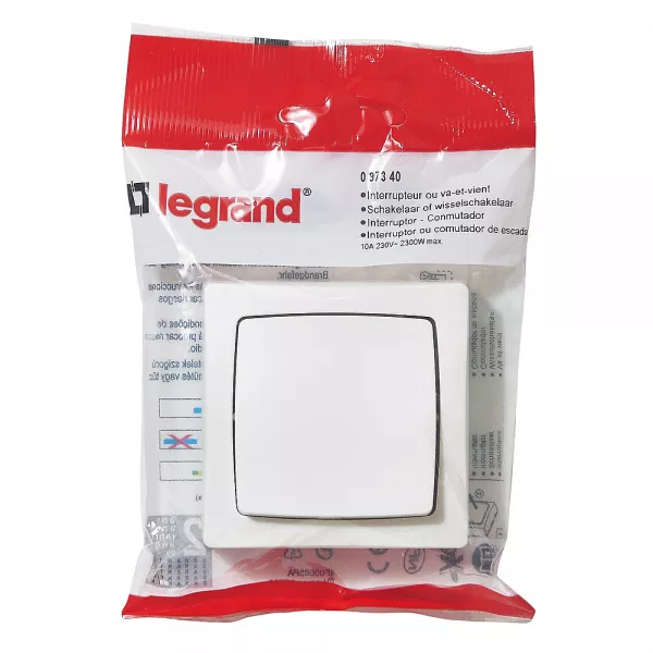 legrand-interrupteur ou va-et-vient appareillage saillie - blanc (097340)