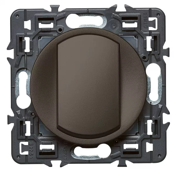 legrand-interrupteur ou va-et-vient doigt large c�liane soft 10a - graphite (099536)