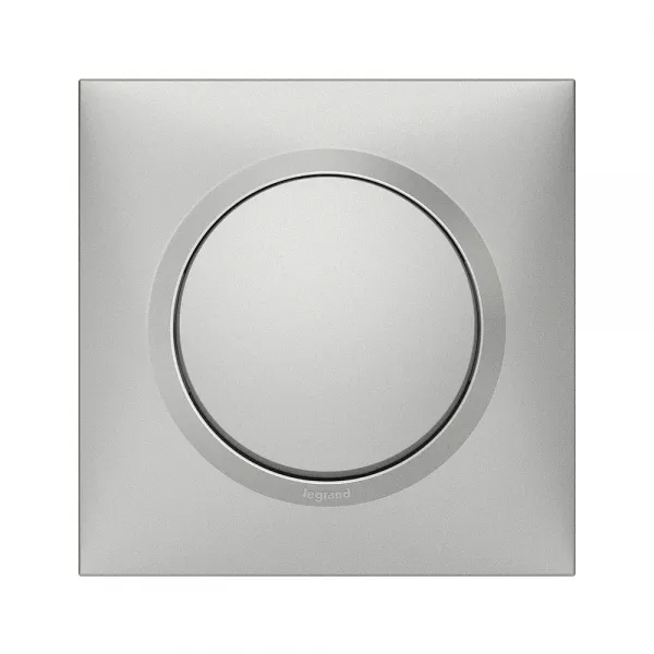 legrand-interrupteur ou va-et-vient dooxie 10ax 250v~ avec plaque carr�e alu et griffes (095030)