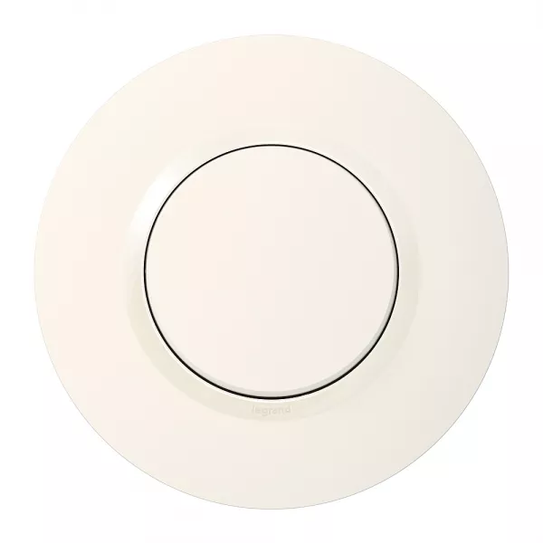 legrand-interrupteur ou va-et-vient dooxie 10ax 250v~ avec plaque ronde blanche (095050)