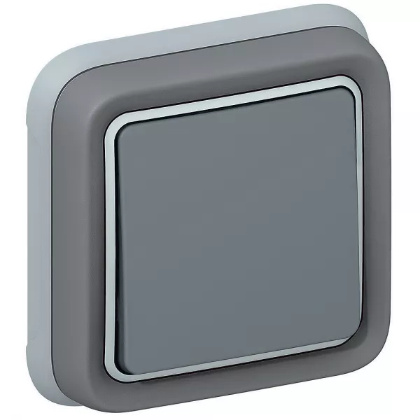 legrand-interrupteur ou va-et-vient �tanche plexo complet ip55 encastr� 10ax 250v - gris (069811)